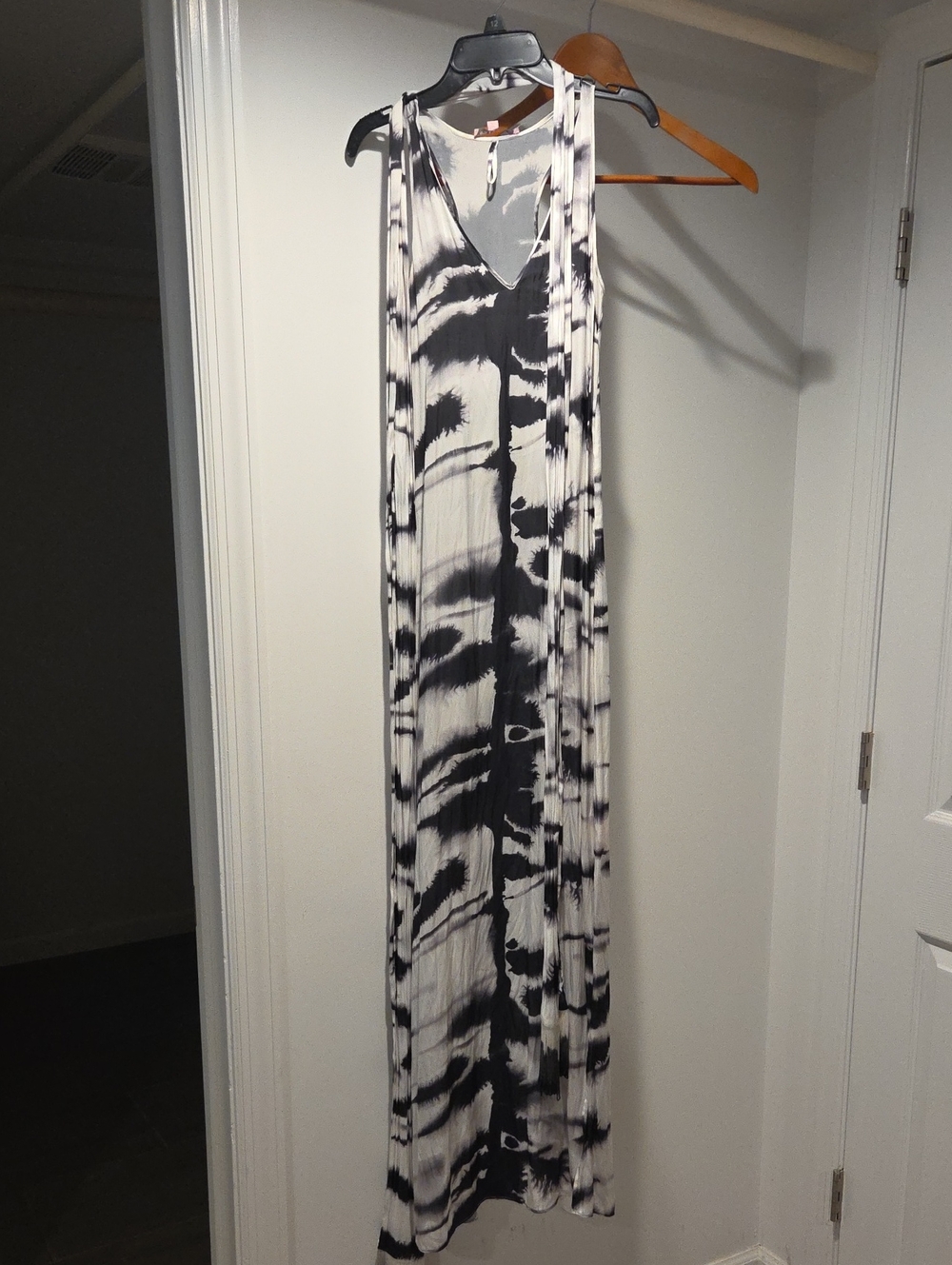 Calypso St. Barth Tie-Dye V-Neck Sleeveless Maxi Dress